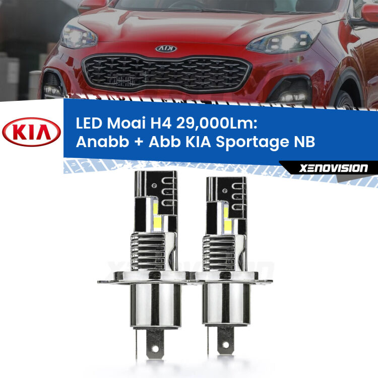 <strong>Kit Anabbaglianti LED per KIA Sportage</strong> NB 1993 - 2003</strong>: 29.000Lumen, canbus, fatti per durare. Qualità Massima Garantita.