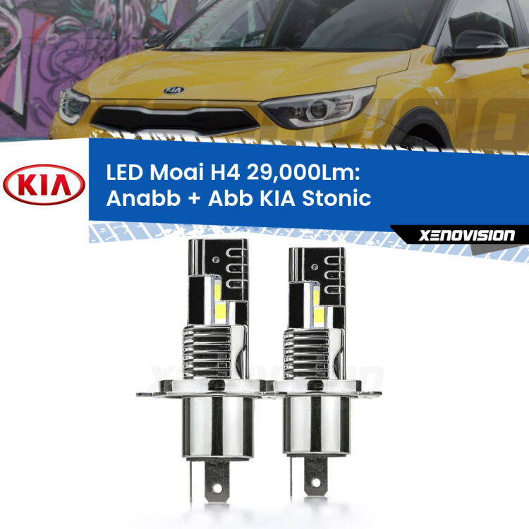 <strong>Kit Anabbaglianti LED per KIA Stonic</strong>  a parabola singola</strong>: 29.000Lumen, canbus, fatti per durare. Qualità Massima Garantita.