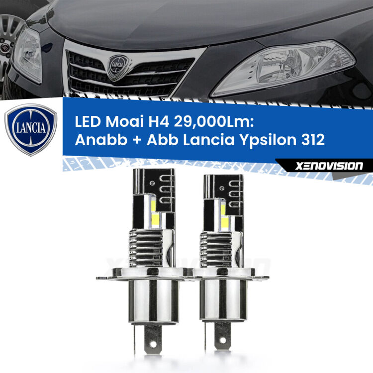 <strong>Kit Anabbaglianti LED per Lancia Ypsilon</strong> 312 2011 in poi</strong>: 29.000Lumen, canbus, fatti per durare. Qualità Massima Garantita.