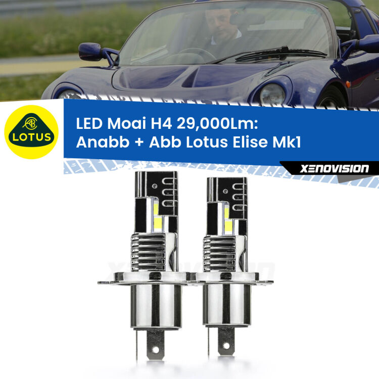 <strong>Kit Anabbaglianti LED per Lotus Elise</strong> Mk1 1996 - 2009</strong>: 29.000Lumen, canbus, fatti per durare. Qualità Massima Garantita.