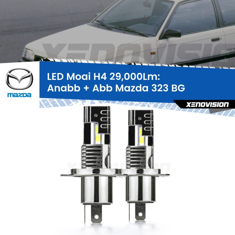 <strong>Kit Anabbaglianti LED per Mazda 323</strong> BG 1989 - 1994</strong>: 29.000Lumen, canbus, fatti per durare. Qualità Massima Garantita.