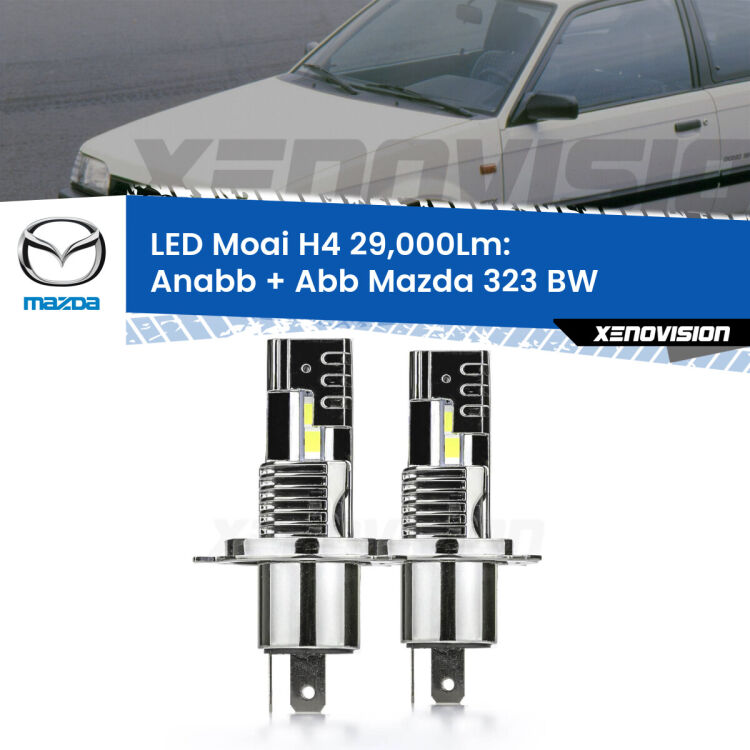 <strong>Kit Anabbaglianti LED per Mazda 323</strong> BW 1986 - 1994</strong>: 29.000Lumen, canbus, fatti per durare. Qualità Massima Garantita.