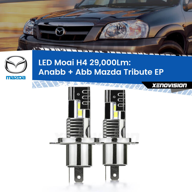 <strong>Kit Anabbaglianti LED per Mazda Tribute</strong> EP 2000 - 2008</strong>: 29.000Lumen, canbus, fatti per durare. Qualità Massima Garantita.