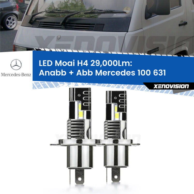 <strong>Kit Anabbaglianti LED per Mercedes 100</strong> 631 1988 - 1996</strong>: 29.000Lumen, canbus, fatti per durare. Qualità Massima Garantita.