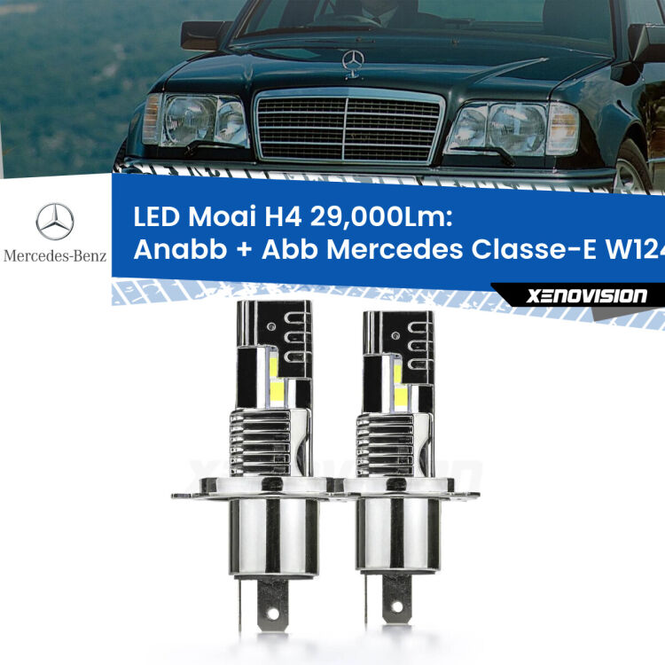 <strong>Kit Anabbaglianti LED per Mercedes Classe-E</strong> W124 1993 - 1995</strong>: 29.000Lumen, canbus, fatti per durare. Qualità Massima Garantita.