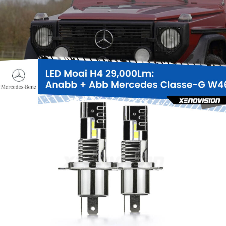 <strong>Kit Anabbaglianti LED per Mercedes Classe-G</strong> W461 1990 - 2000</strong>: 29.000Lumen, canbus, fatti per durare. Qualità Massima Garantita.