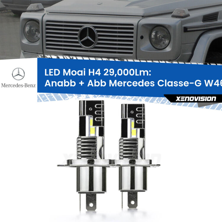 <strong>Kit Anabbaglianti LED per Mercedes Classe-G</strong> W463 1991 - 2004</strong>: 29.000Lumen, canbus, fatti per durare. Qualità Massima Garantita.