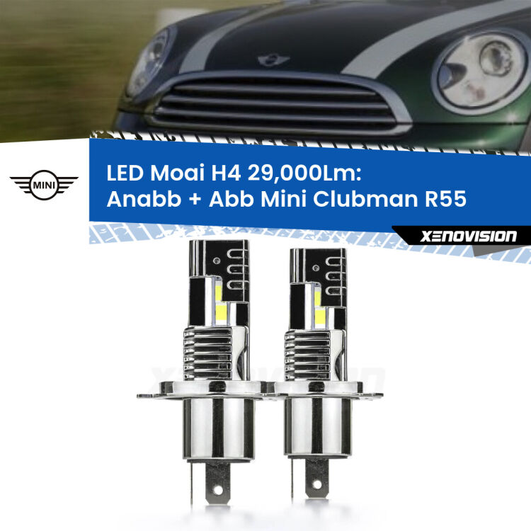 <strong>Kit Anabbaglianti LED per Mini Clubman</strong> R55 2007 - 2015</strong>: 29.000Lumen, canbus, fatti per durare. Qualità Massima Garantita.