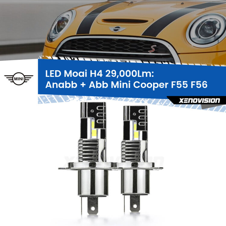 <strong>Kit Anabbaglianti LED per Mini Cooper</strong> F55 F56 2013 - 2017</strong>: 29.000Lumen, canbus, fatti per durare. Qualità Massima Garantita.