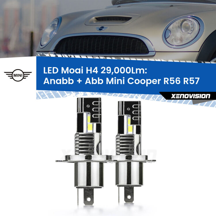 <strong>Kit Anabbaglianti LED per Mini Cooper</strong> R56 R57 2006 - 2013</strong>: 29.000Lumen, canbus, fatti per durare. Qualità Massima Garantita.