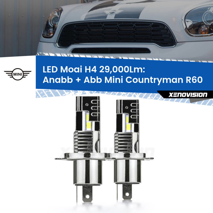 <strong>Kit Anabbaglianti LED per Mini Countryman</strong> R60 2010 - 2016</strong>: 29.000Lumen, canbus, fatti per durare. Qualità Massima Garantita.