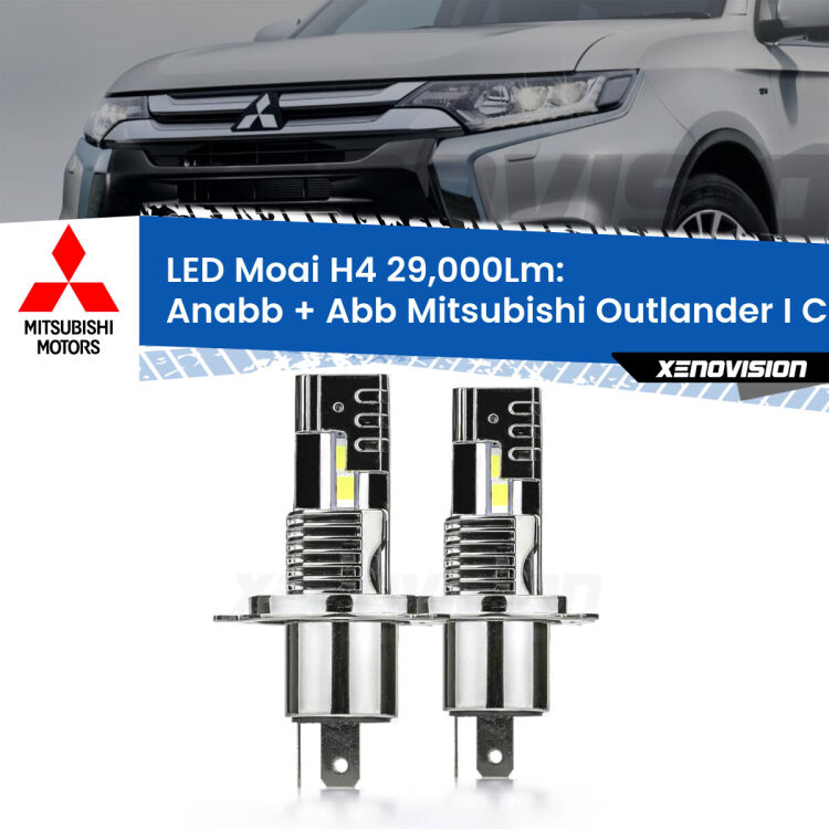 <strong>Kit Anabbaglianti LED per Mitsubishi Outlander I</strong> CU a parabola singola</strong>: 29.000Lumen, canbus, fatti per durare. Qualità Massima Garantita.