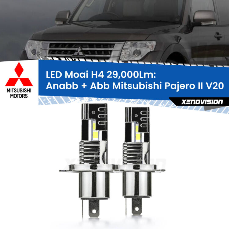 <strong>Kit Anabbaglianti LED per Mitsubishi Pajero II</strong> V20 1990 - 2000</strong>: 29.000Lumen, canbus, fatti per durare. Qualità Massima Garantita.