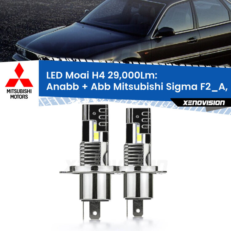 <strong>Kit Anabbaglianti LED per Mitsubishi Sigma</strong> F2_A, F1_A 1990 - 1996</strong>: 29.000Lumen, canbus, fatti per durare. Qualità Massima Garantita.