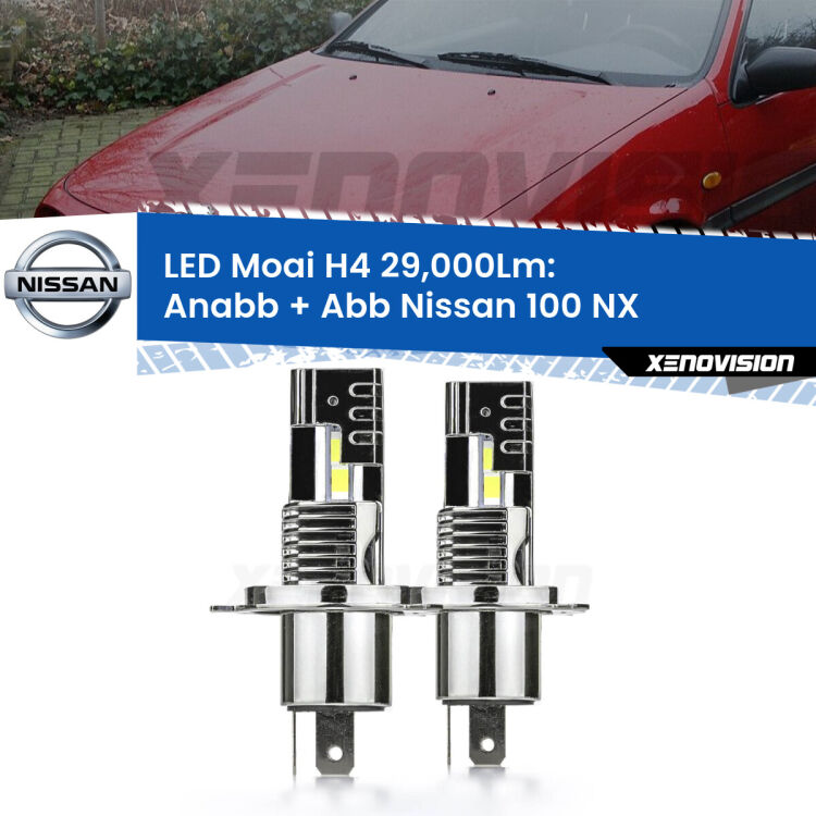 <strong>Kit Anabbaglianti LED per Nissan 100 NX</strong>  1990 - 1994</strong>: 29.000Lumen, canbus, fatti per durare. Qualità Massima Garantita.