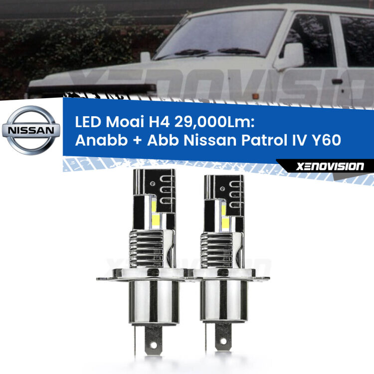 <strong>Kit Anabbaglianti LED per Nissan Patrol IV</strong> Y60 1988 - 1997</strong>: 29.000Lumen, canbus, fatti per durare. Qualità Massima Garantita.