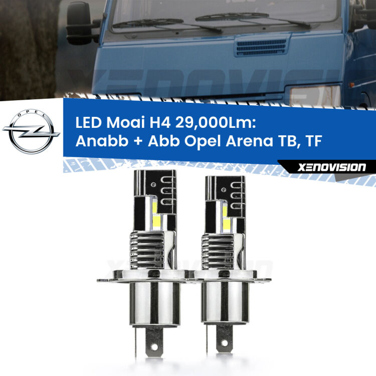 <strong>Kit Anabbaglianti LED per Opel Arena</strong> TB, TF 1998 - 2001</strong>: 29.000Lumen, canbus, fatti per durare. Qualità Massima Garantita.