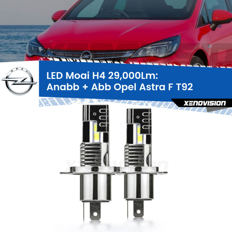 <strong>Kit Anabbaglianti LED per Opel Astra F</strong> T92 1991 - 1998</strong>: 29.000Lumen, canbus, fatti per durare. Qualità Massima Garantita.