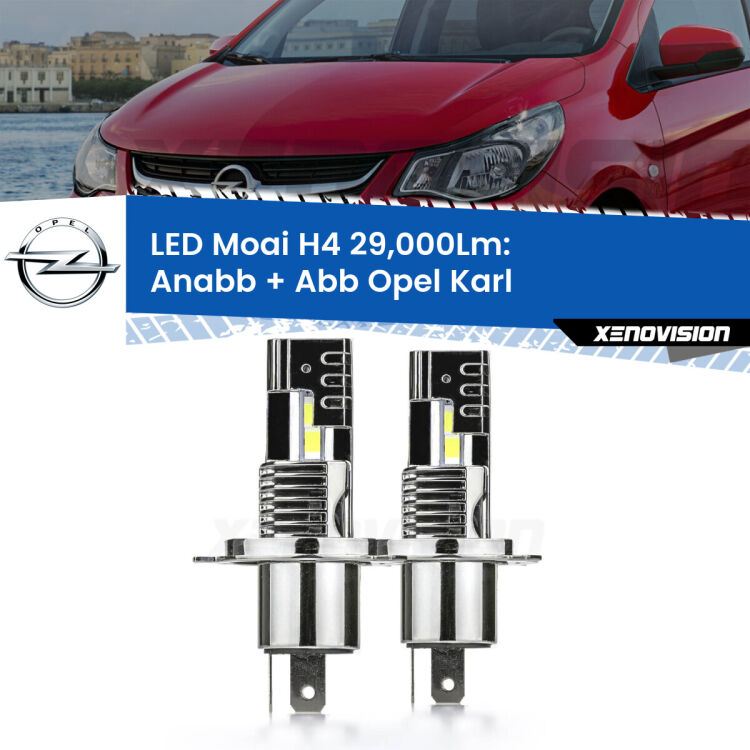 <strong>Kit Anabbaglianti LED per Opel Karl</strong>  2015 - 2018</strong>: 29.000Lumen, canbus, fatti per durare. Qualità Massima Garantita.