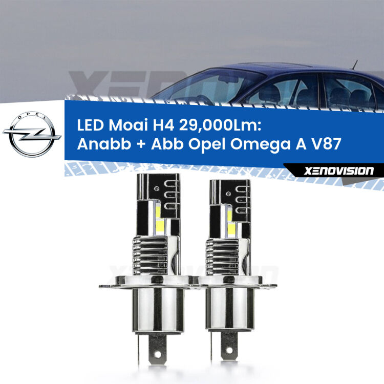 <strong>Kit Anabbaglianti LED per Opel Omega A</strong> V87 1986 - 1994</strong>: 29.000Lumen, canbus, fatti per durare. Qualità Massima Garantita.