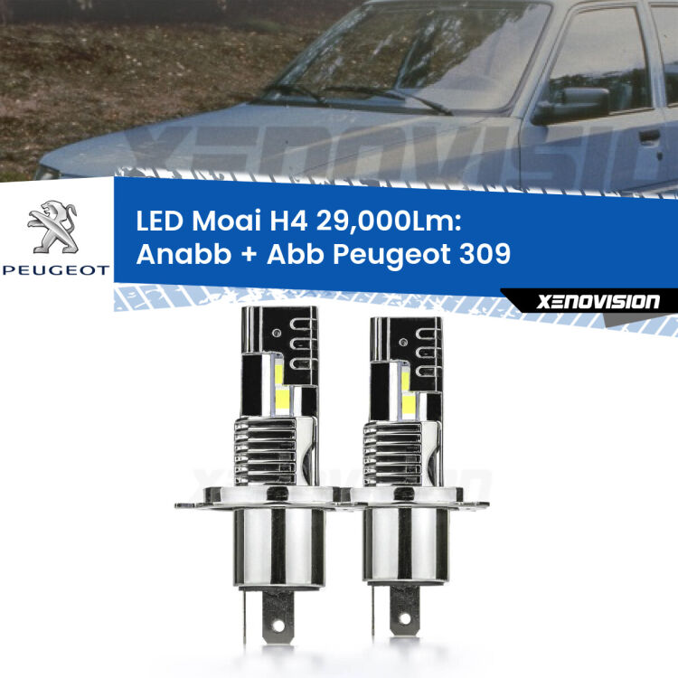 <strong>Kit Anabbaglianti LED per Peugeot 309</strong>  1989 - 1993</strong>: 29.000Lumen, canbus, fatti per durare. Qualità Massima Garantita.