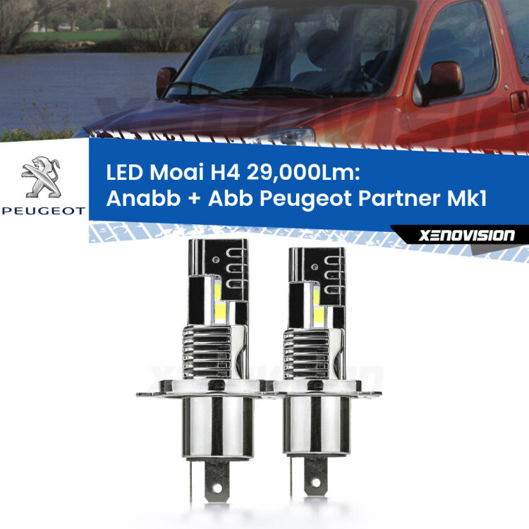 <strong>Kit Anabbaglianti LED per Peugeot Partner</strong> Mk1 1996 - 2007</strong>: 29.000Lumen, canbus, fatti per durare. Qualità Massima Garantita.