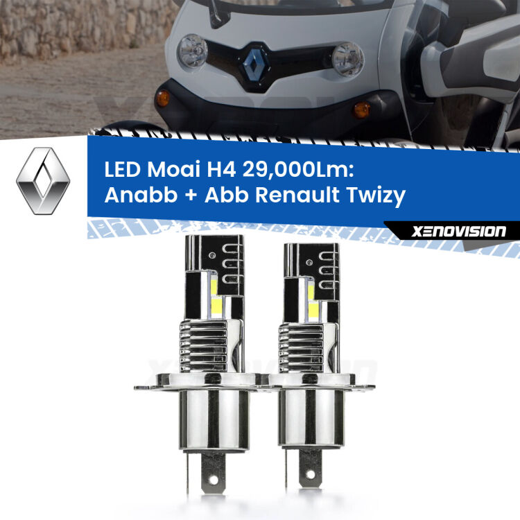 <strong>Kit Anabbaglianti LED per Renault Twizy</strong>  2012 in poi</strong>: 29.000Lumen, canbus, fatti per durare. Qualità Massima Garantita.