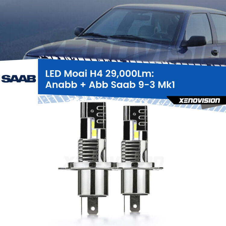 <strong>Kit Anabbaglianti LED per Saab 9-3</strong> Mk1 1998 - 2002</strong>: 29.000Lumen, canbus, fatti per durare. Qualità Massima Garantita.