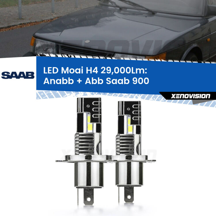 <strong>Kit Anabbaglianti LED per Saab 900</strong>  1993 - 1998</strong>: 29.000Lumen, canbus, fatti per durare. Qualità Massima Garantita.