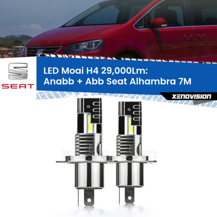 <strong>Kit Anabbaglianti LED per Seat Alhambra</strong> 7M 1996 - 2000</strong>: 29.000Lumen, canbus, fatti per durare. Qualità Massima Garantita.