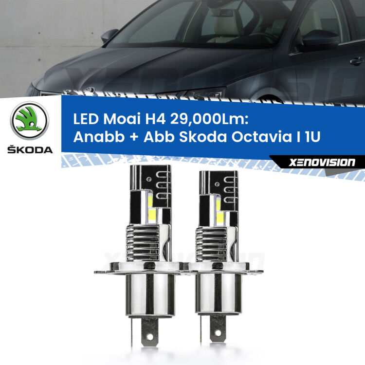 <strong>Kit Anabbaglianti LED per Skoda Octavia I</strong> 1U 1996 - 2010</strong>: 29.000Lumen, canbus, fatti per durare. Qualità Massima Garantita.