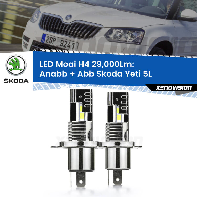 <strong>Kit Anabbaglianti LED per Skoda Yeti</strong> 5L 2009 - 2013</strong>: 29.000Lumen, canbus, fatti per durare. Qualità Massima Garantita.