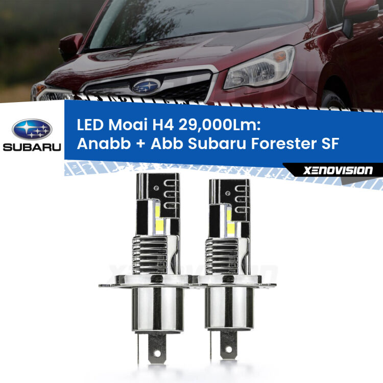 <strong>Kit Anabbaglianti LED per Subaru Forester</strong> SF 1997 - 2002</strong>: 29.000Lumen, canbus, fatti per durare. Qualità Massima Garantita.