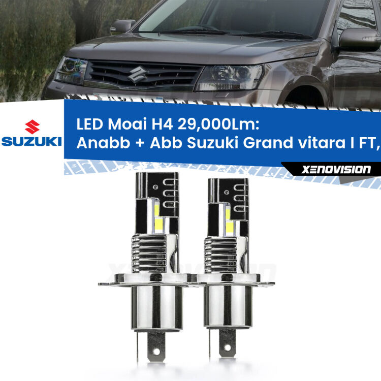 <strong>Kit Anabbaglianti LED per Suzuki Grand vitara I</strong> FT, HT 1998 - 2006</strong>: 29.000Lumen, canbus, fatti per durare. Qualità Massima Garantita.