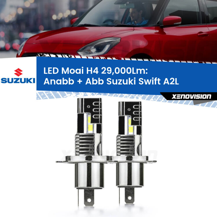 <strong>Kit Anabbaglianti LED per Suzuki Swift</strong> A2L 2017 in poi</strong>: 29.000Lumen, canbus, fatti per durare. Qualità Massima Garantita.