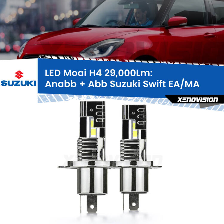 <strong>Kit Anabbaglianti LED per Suzuki Swift</strong> EA/MA 1989 - 2003</strong>: 29.000Lumen, canbus, fatti per durare. Qualità Massima Garantita.