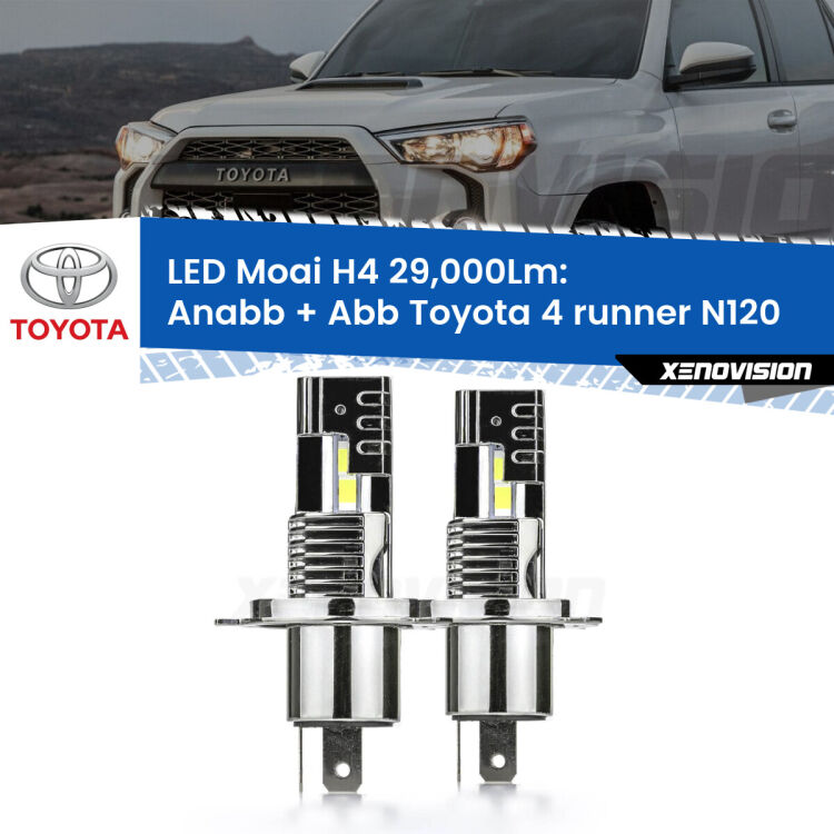 <strong>Kit Anabbaglianti LED per Toyota 4 runner</strong> N120 1989 - 1996</strong>: 29.000Lumen, canbus, fatti per durare. Qualità Massima Garantita.