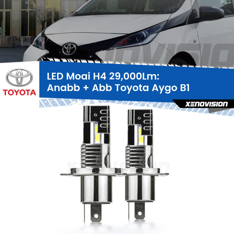 <strong>Kit Anabbaglianti LED per Toyota Aygo</strong> B1 2005 - 2014</strong>: 29.000Lumen, canbus, fatti per durare. Qualità Massima Garantita.