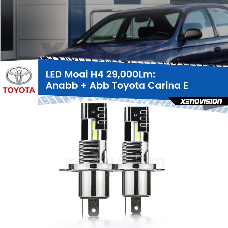 <strong>Kit Anabbaglianti LED per Toyota Carina E</strong>  1992 - 1997</strong>: 29.000Lumen, canbus, fatti per durare. Qualità Massima Garantita.