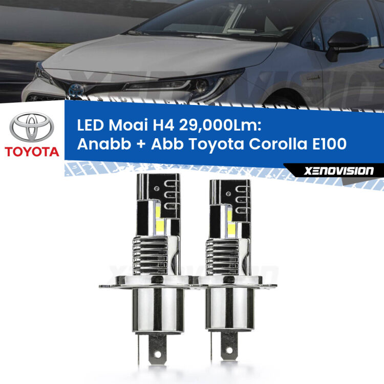 <strong>Kit Anabbaglianti LED per Toyota Corolla</strong> E100 1992 - 1997</strong>: 29.000Lumen, canbus, fatti per durare. Qualità Massima Garantita.