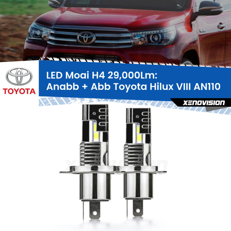 <strong>Kit Anabbaglianti LED per Toyota Hilux VIII</strong> AN110 2015 in poi</strong>: 29.000Lumen, canbus, fatti per durare. Qualità Massima Garantita.