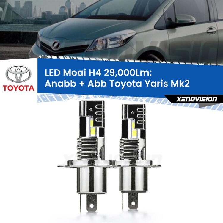 <strong>Kit Anabbaglianti LED per Toyota Yaris</strong> Mk2 2005 - 2010</strong>: 29.000Lumen, canbus, fatti per durare. Qualità Massima Garantita.