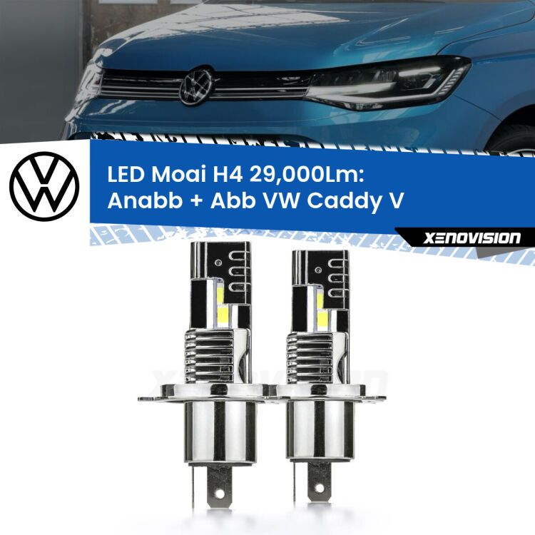 <strong>Kit Anabbaglianti LED per VW Caddy V</strong>  mono parabola</strong>: 29.000Lumen, canbus, fatti per durare. Qualità Massima Garantita.