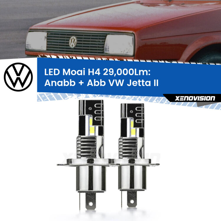 <strong>Kit Anabbaglianti LED per VW Jetta</strong> II 1984 - 1992</strong>: 29.000Lumen, canbus, fatti per durare. Qualità Massima Garantita.