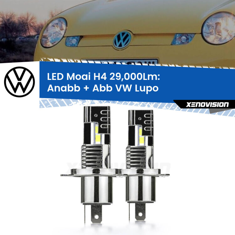 <strong>Kit Anabbaglianti LED per VW Lupo</strong>  1998 - 2005</strong>: 29.000Lumen, canbus, fatti per durare. Qualità Massima Garantita.