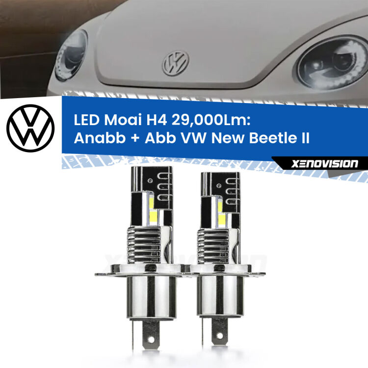 <strong>Kit Anabbaglianti LED per VW New Beetle</strong> II 2011 - 2019</strong>: 29.000Lumen, canbus, fatti per durare. Qualità Massima Garantita.