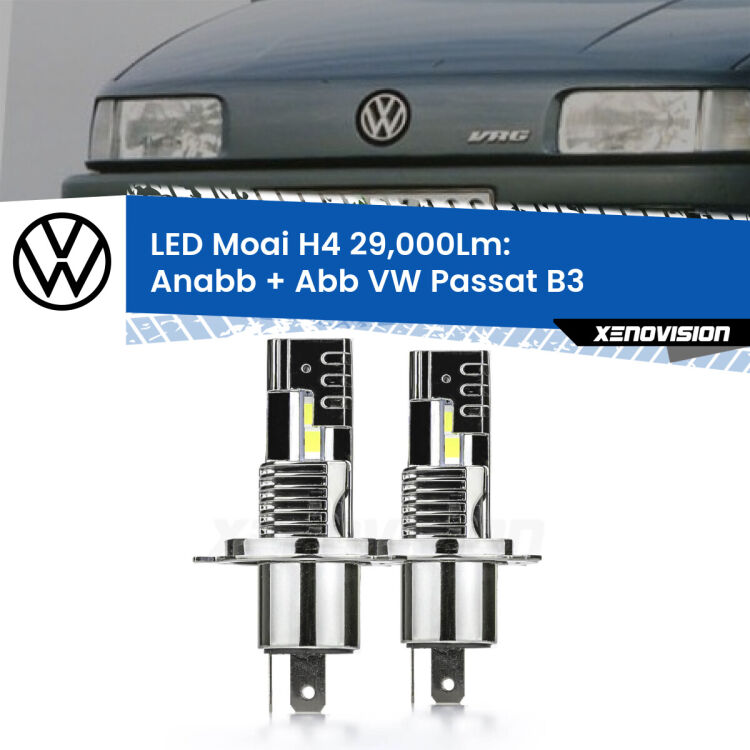 <strong>Kit Anabbaglianti LED per VW Passat</strong> B3 a parabola singola</strong>: 29.000Lumen, canbus, fatti per durare. Qualità Massima Garantita.