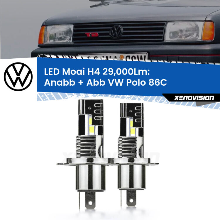 <strong>Kit Anabbaglianti LED per VW Polo</strong> 86C 1981 - 1993</strong>: 29.000Lumen, canbus, fatti per durare. Qualità Massima Garantita.