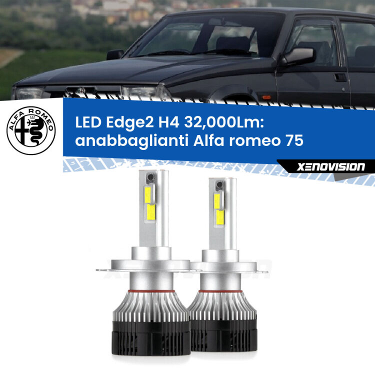 <p><strong>Kit anabbaglianti LED H4 per Alfa romeo 75</strong>  1985 - 1992. </strong>Potenza smisurata, taglio di luce perfetto. Super canbus. Qualità Massima.</p>