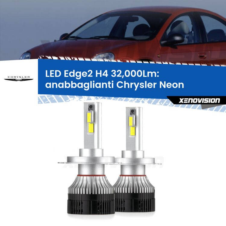 <p><strong>Kit anabbaglianti LED H4 per Chrysler Neon</strong>  1994 - 1999. </strong>Potenza smisurata, taglio di luce perfetto. Super canbus. Qualità Massima.</p>